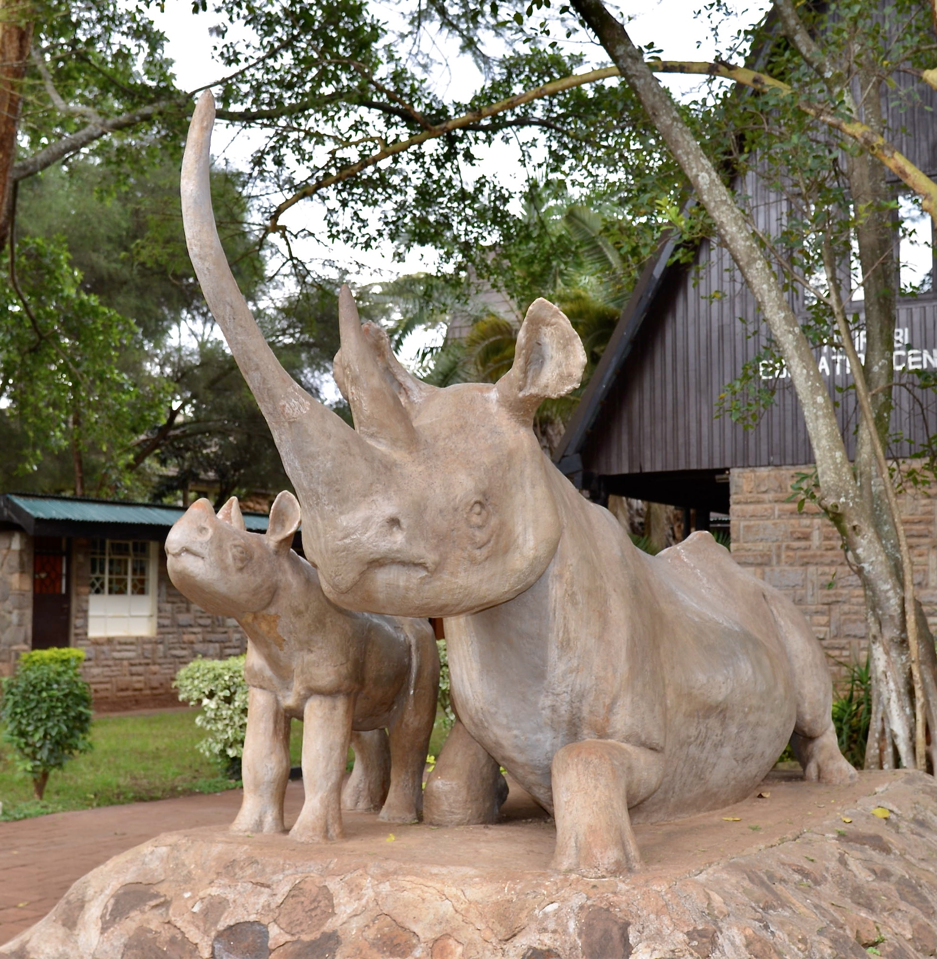 Terry Mathews concrete rhino