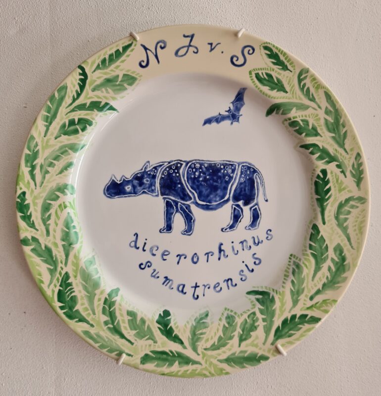 Van Strien – plate with rhino