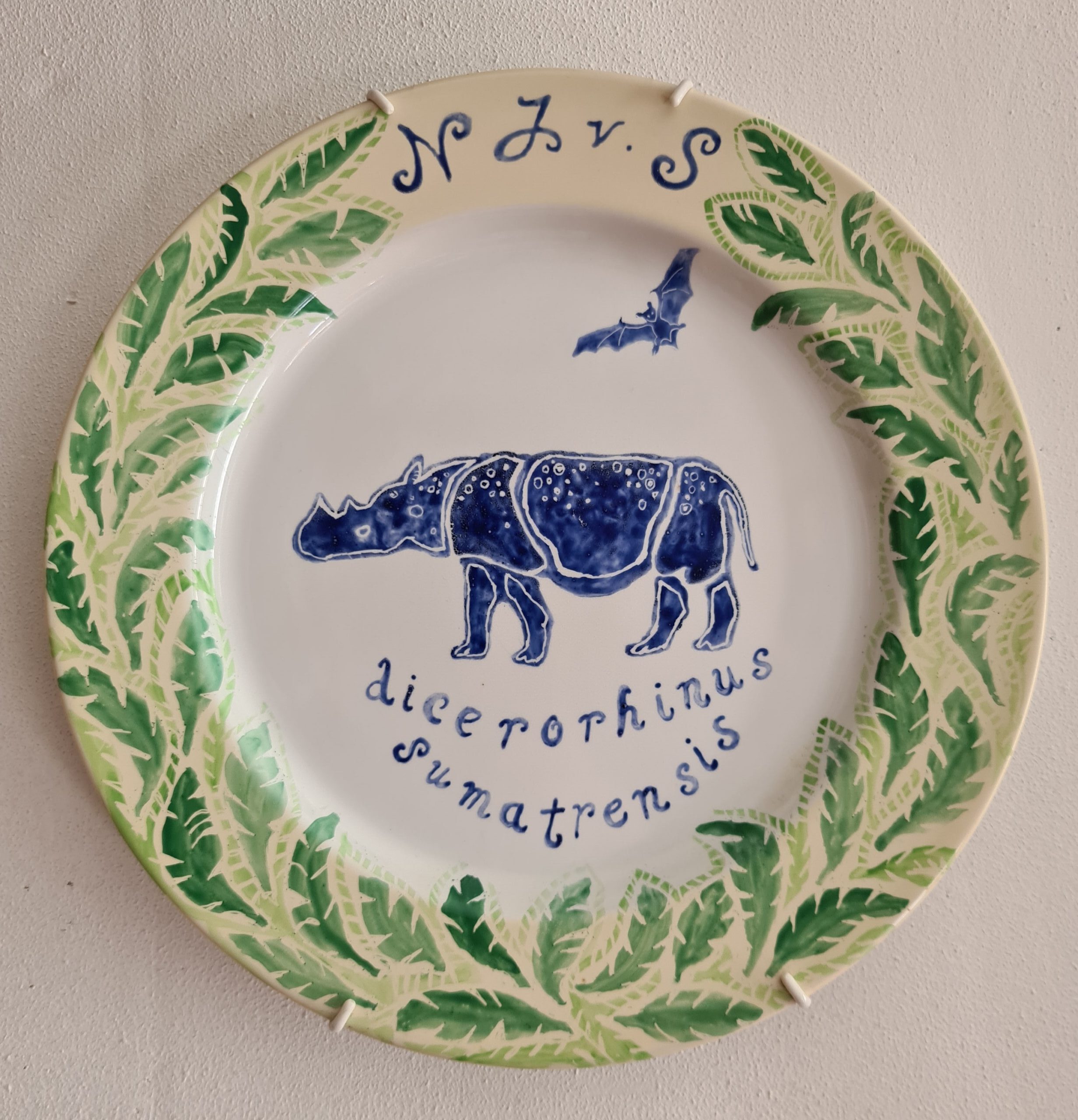 Van Strien – plate with rhino