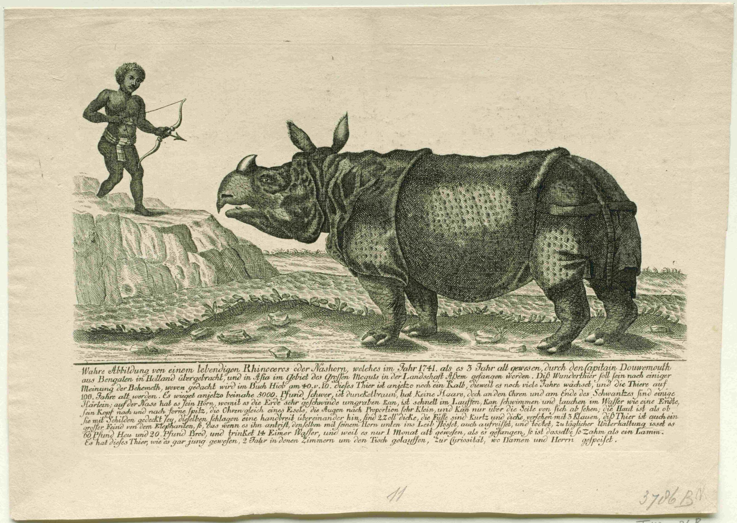 Small broadsheet with moorish hunter