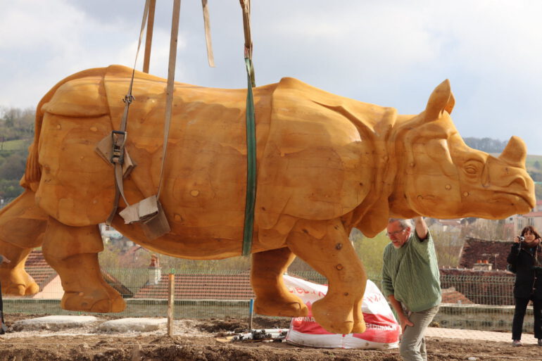 Montbard – wooden rhino