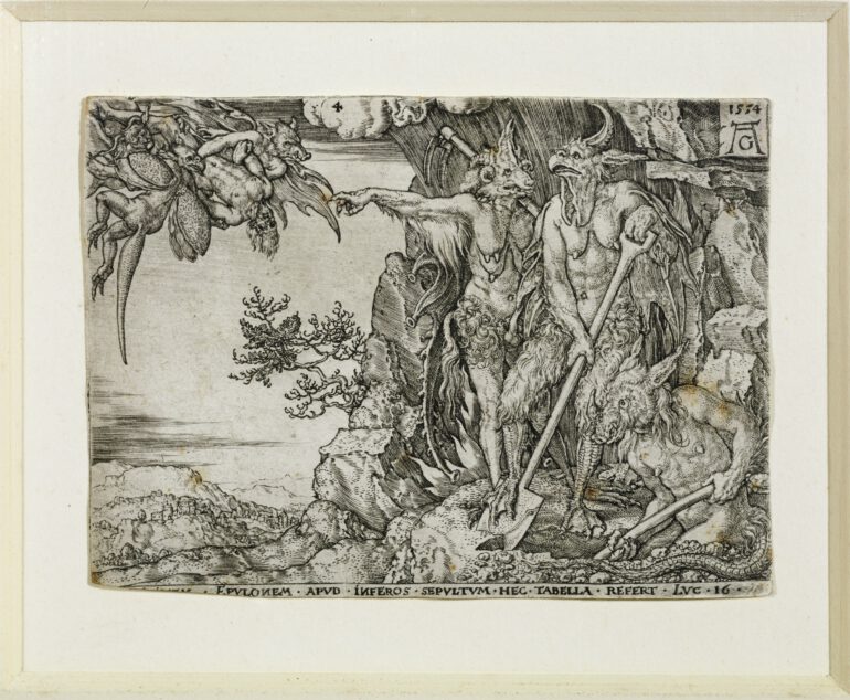 Aldegrever 1554 Rich Man and Lazarus