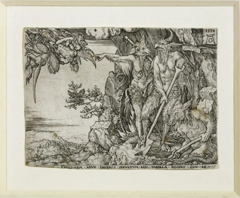 Aldegrever 1554 Rich Man and Lazarus