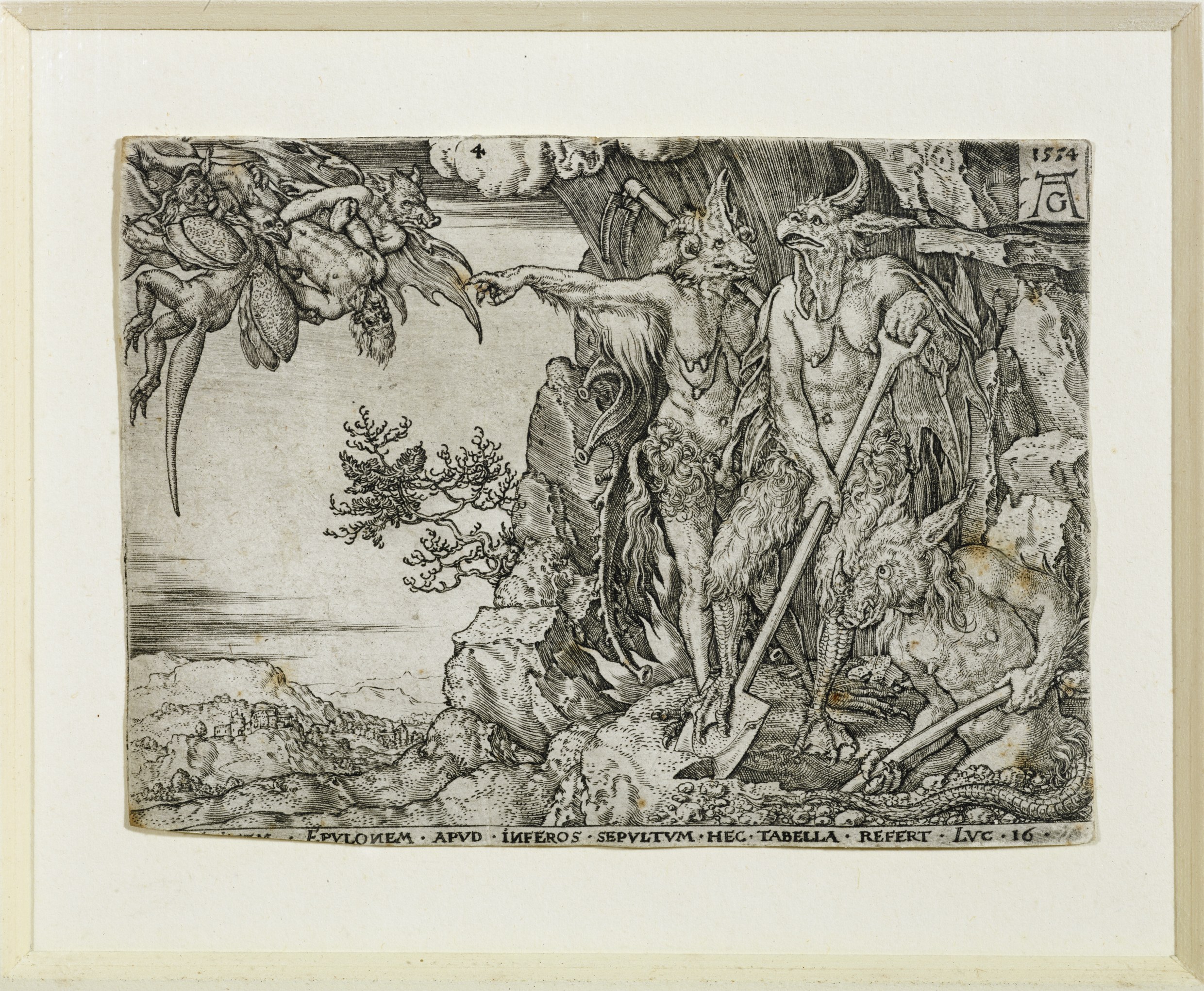Aldegrever 1554 Rich Man and Lazarus