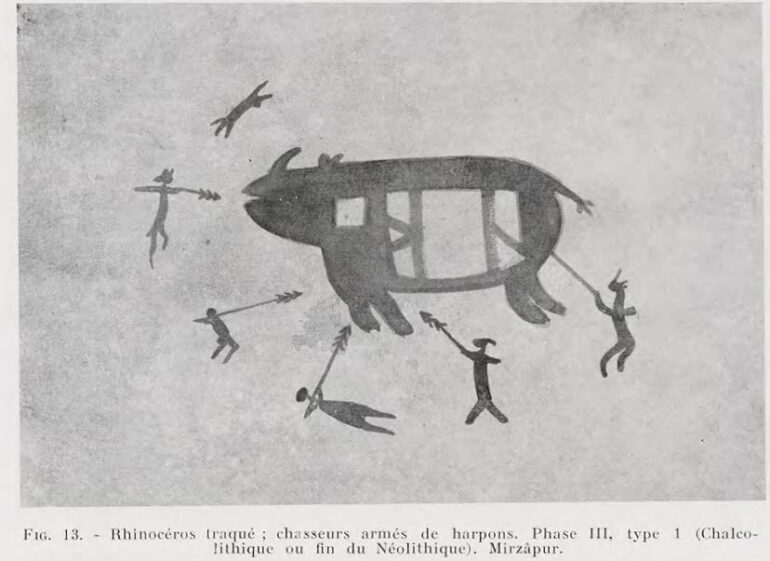 Wakanker 1963 rock art India