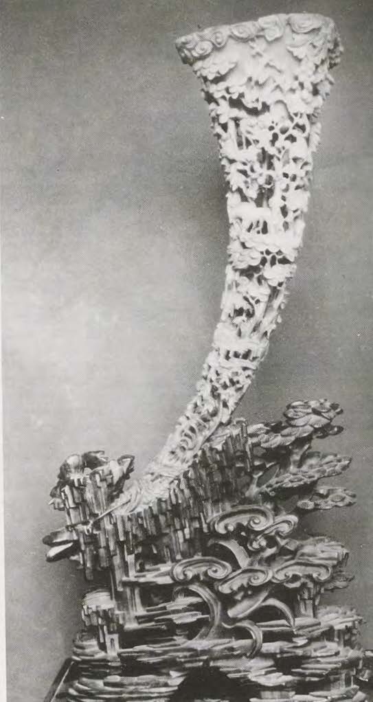 Sculpted horn from Sumatra