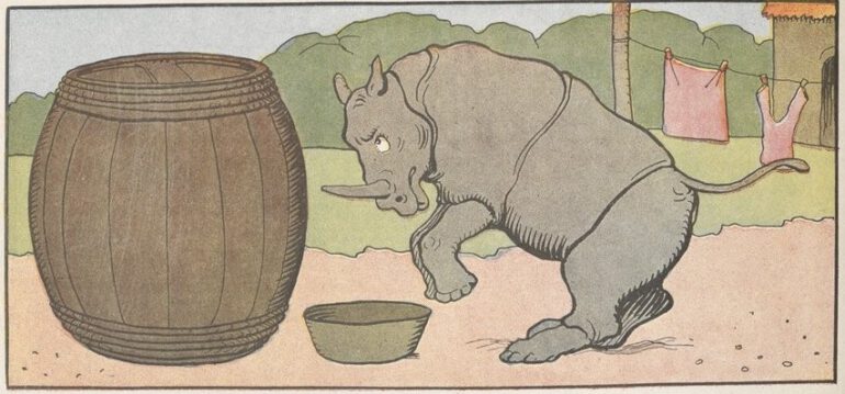 Rabier 1925 Gedeon and rhino