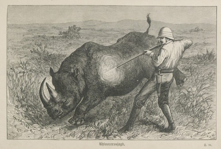 Falkenhorst 1793 Rhinocerosjagd