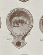 Roman oil lamp with rhino