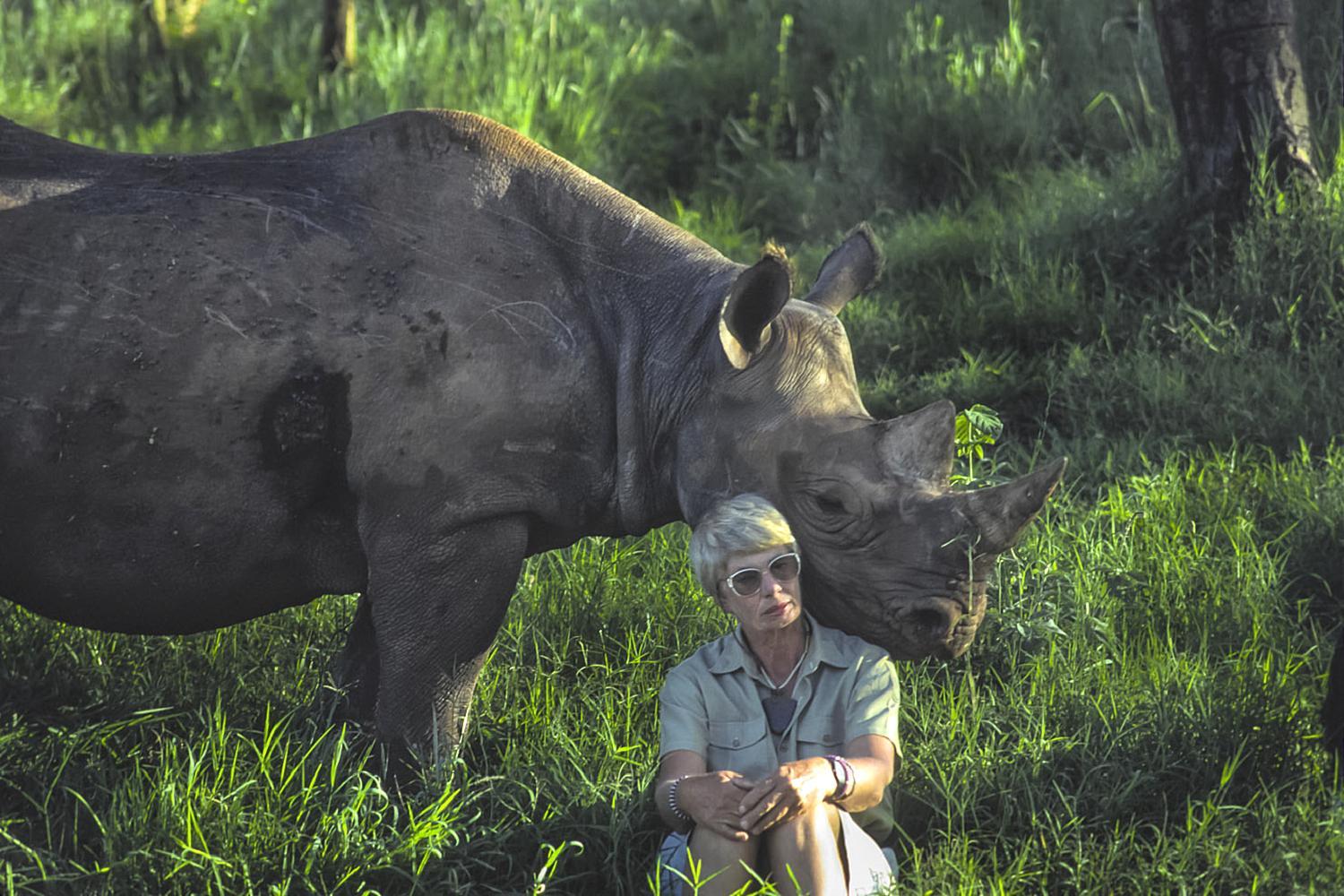 Anna and Samia at Lewa