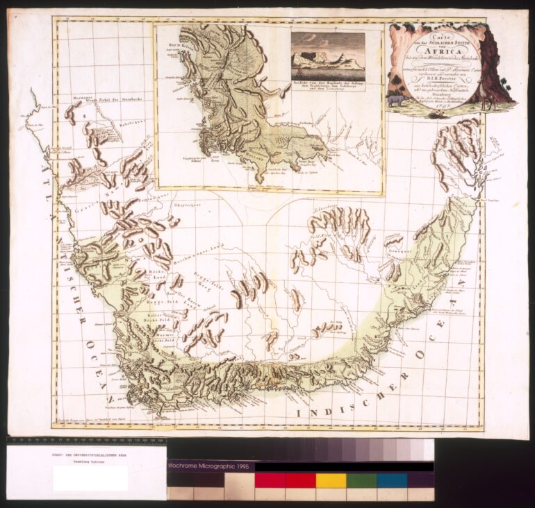 Carte von der südlichen Spitze von Africa 1797