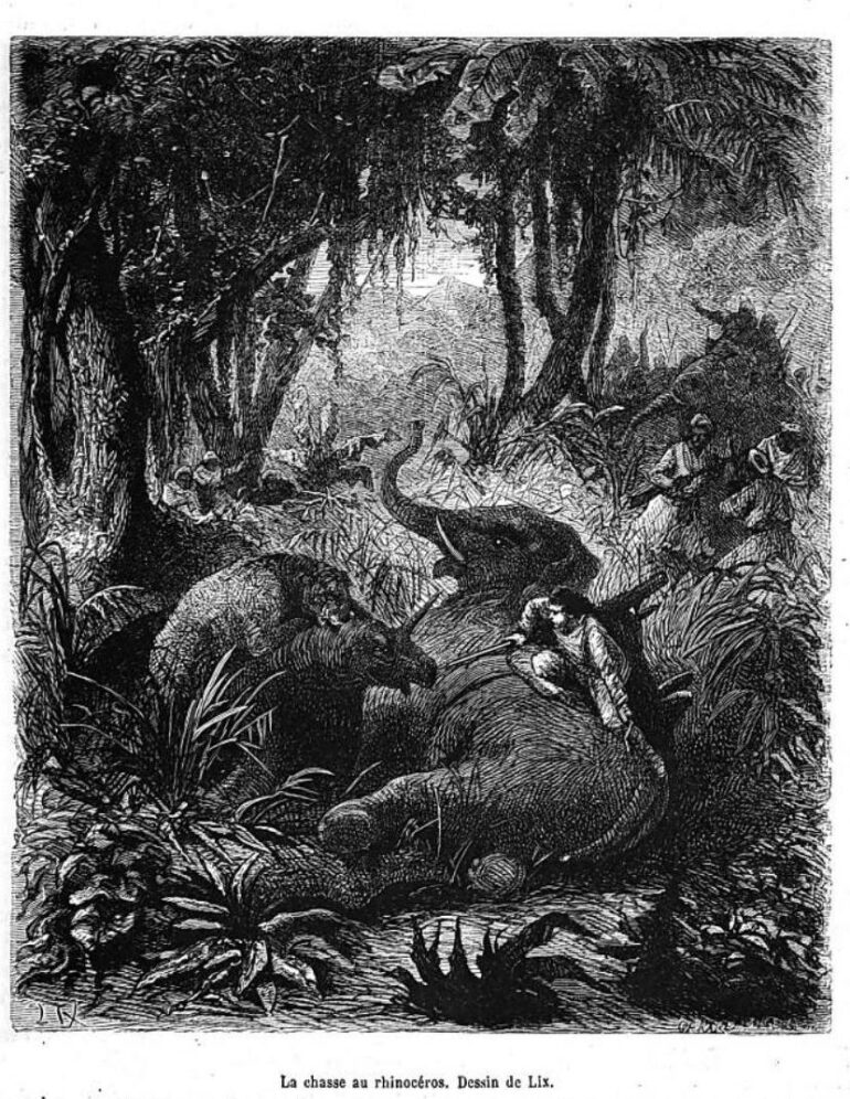 Assollant 1863 Rhino hunt