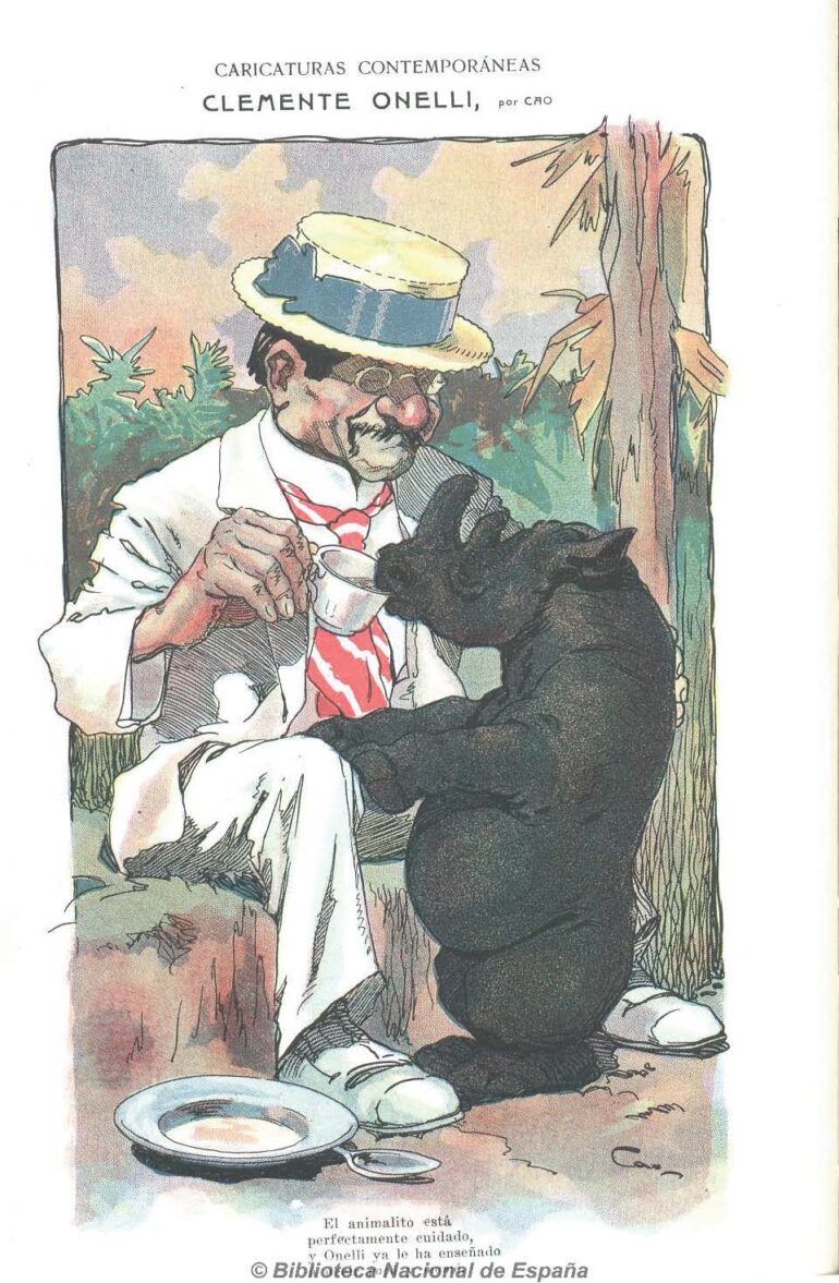 Caricature of Onelli