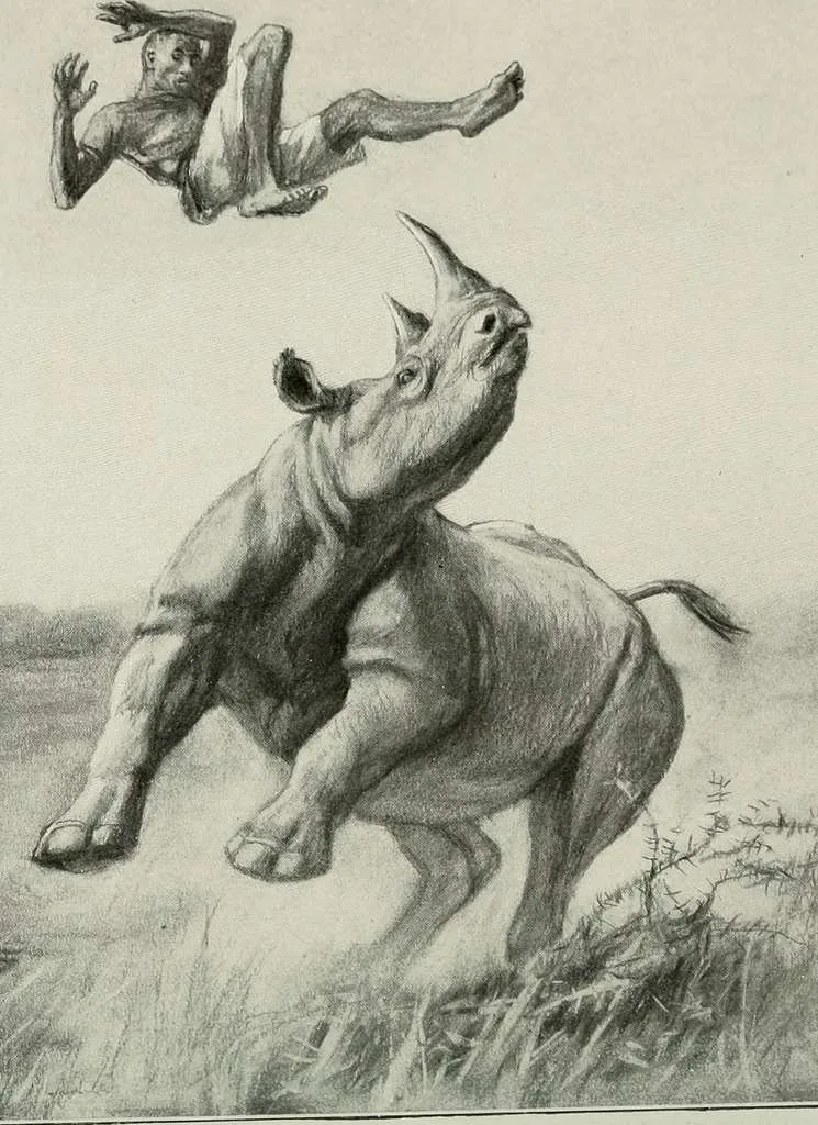 Tossing a man 1916