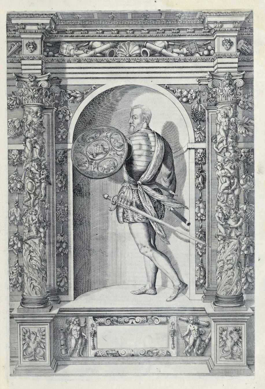 Medices shield 1601 with rhino