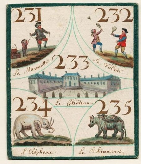 Cavagnole game 1765 detail