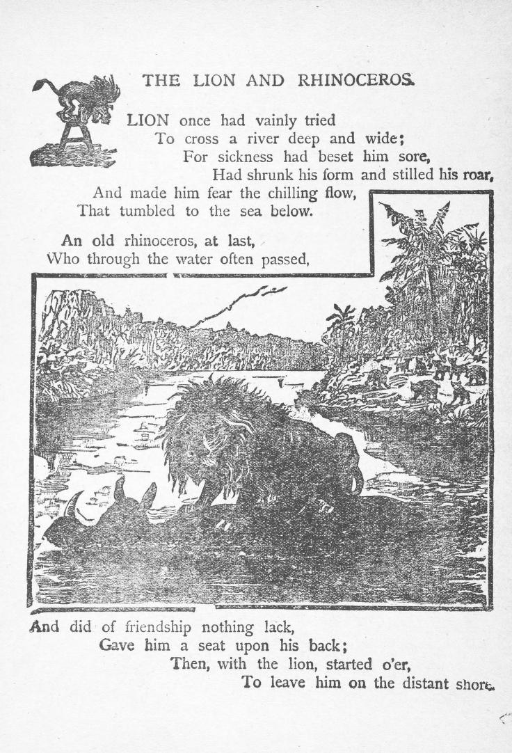 Cox 1890 Lion and Rhino