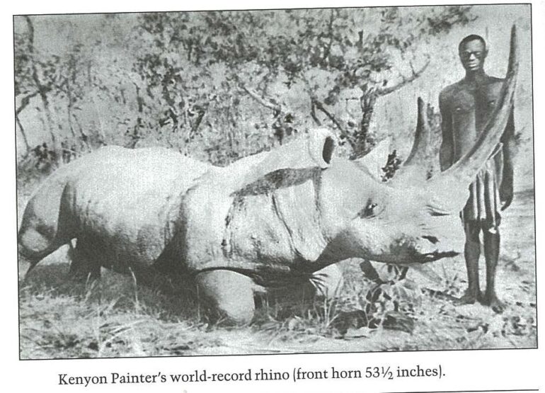 Painter 1928 record black rhino