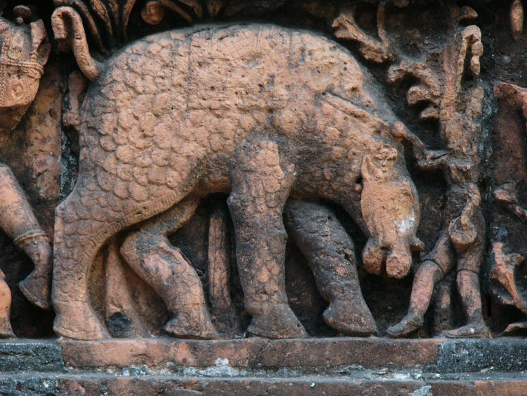 Kantanagar rhinoceros hunted