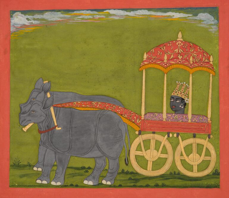 Bengal astrological illustration of Radhu