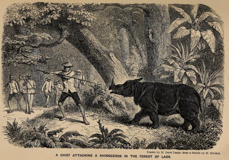 Mouhot 1864 Chief attack