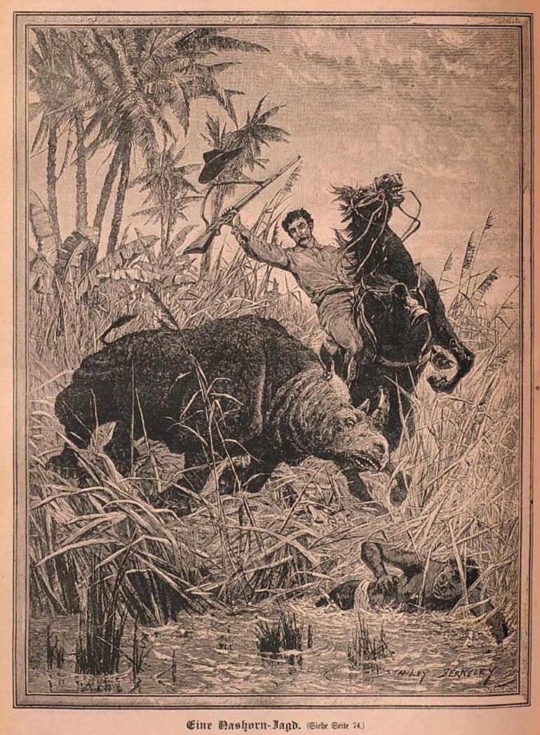 Berkeley 1892 Nashorn-Jagd