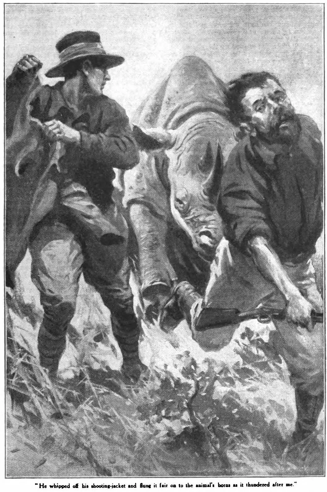 Black rhino 1919 in pursuit