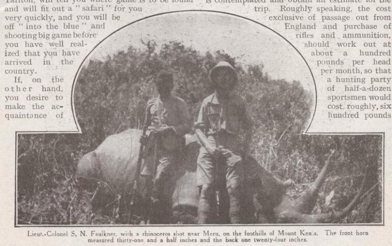 Rhino near Meru by Faulkner