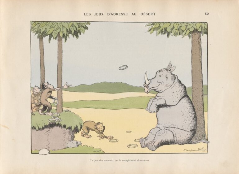 Rabier 1911 complaisant rhinoceros