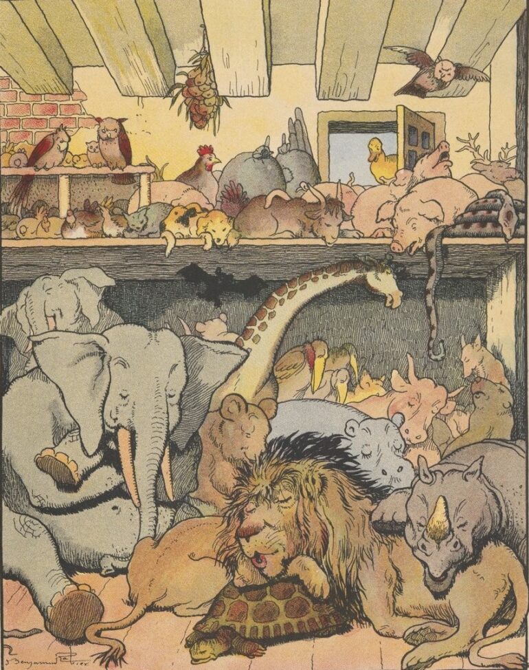 Rabier 1939: Rhino asleep